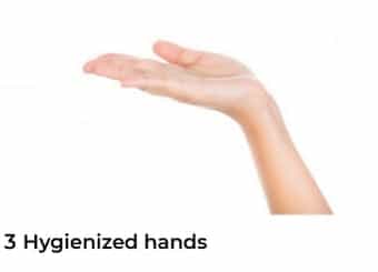 Hygienized hands
